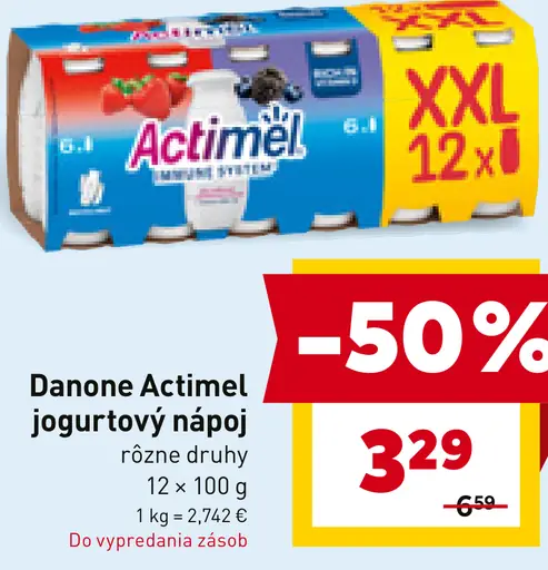 Danone Actimel jogurtový nápoj