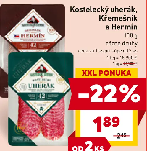 Kostelecký údený úherák, Kremesník a Hermín