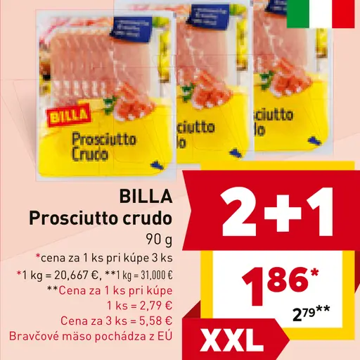 BILLA Prosciutto crudo
