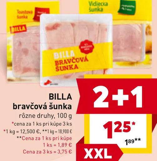BILLA bravčová šunka