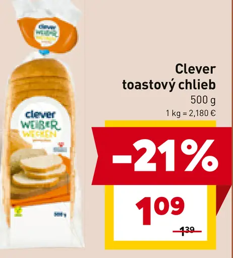 Clever toastový chlieb