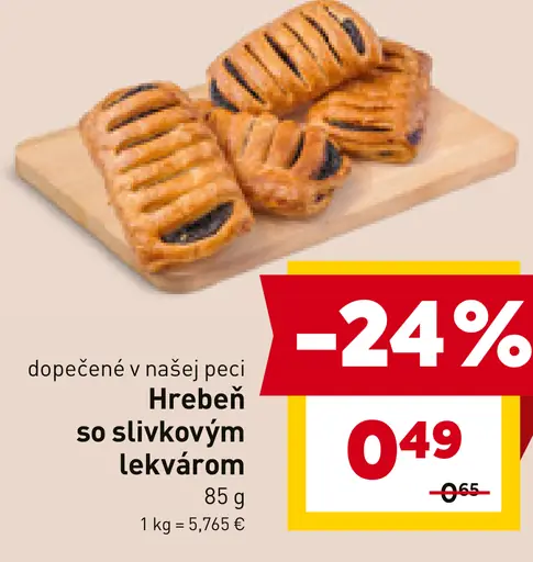 Hrebeň so slivkovým lekvárom