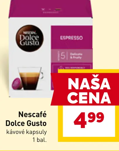 Nescafé Dolce Gusto kávové kapsuly