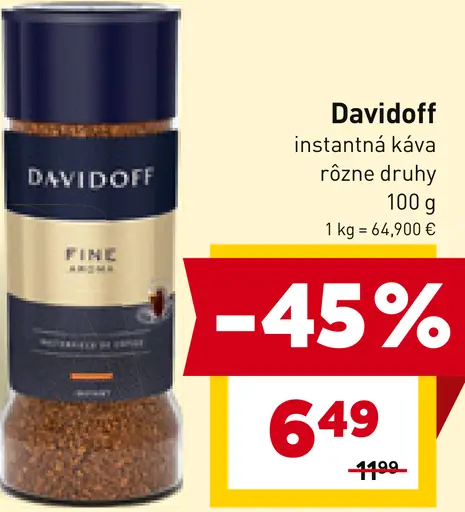 Davidoff Instantná káva