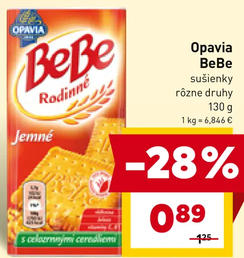 Opavia BeBe sušienky