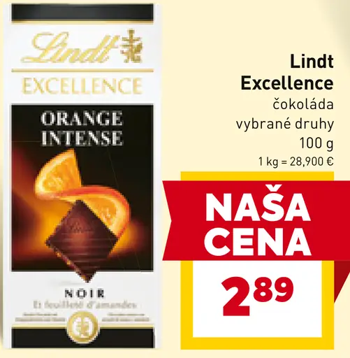 Lindt Excellence čokoláda