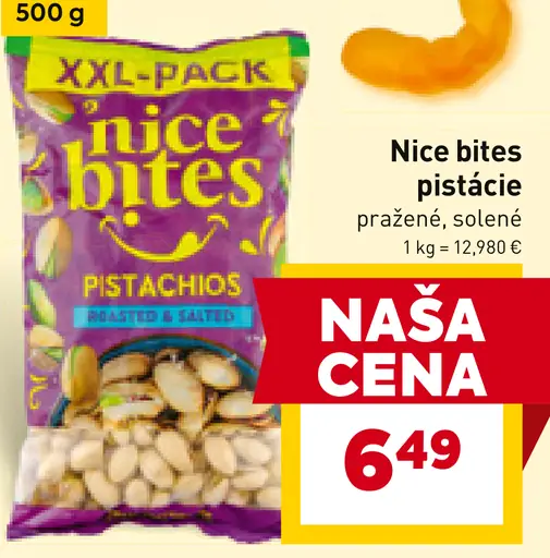 Nice bites pistácie pražené, solené
