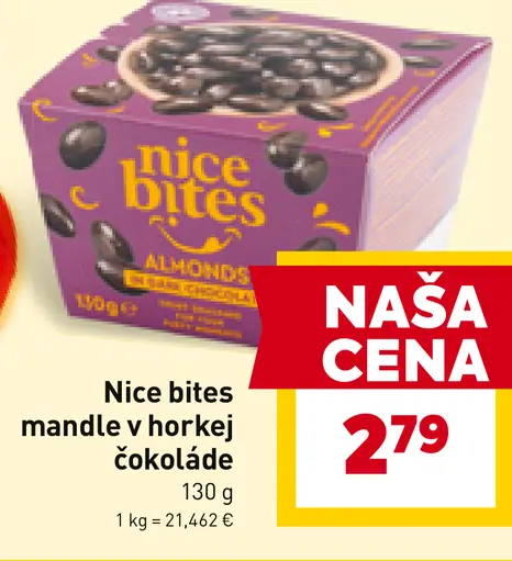 Nice bites mandle v horúcej čokoláde