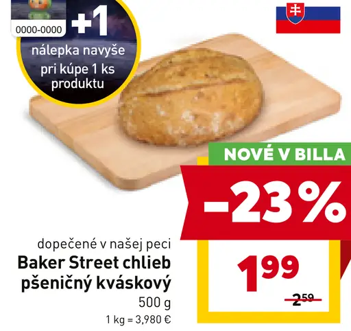 Baker Street Chlieb kváskový pšeničný