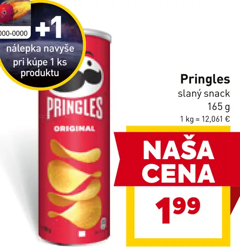 Pringles slaný snack