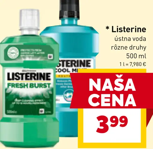 Listerine ústna voda