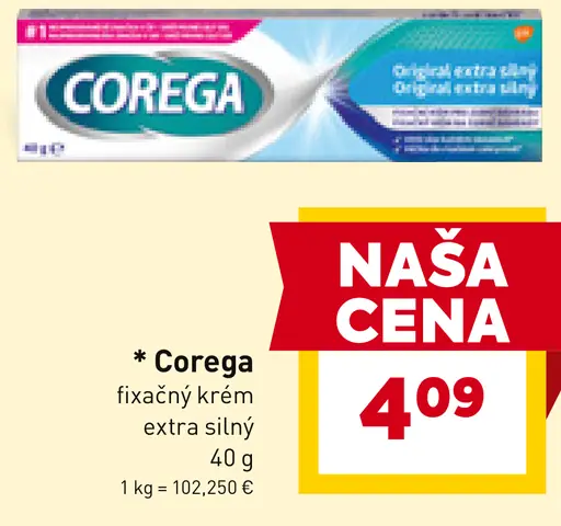 Corega fixačný krém extra silný