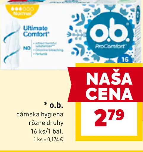O.b. dámska hygiena