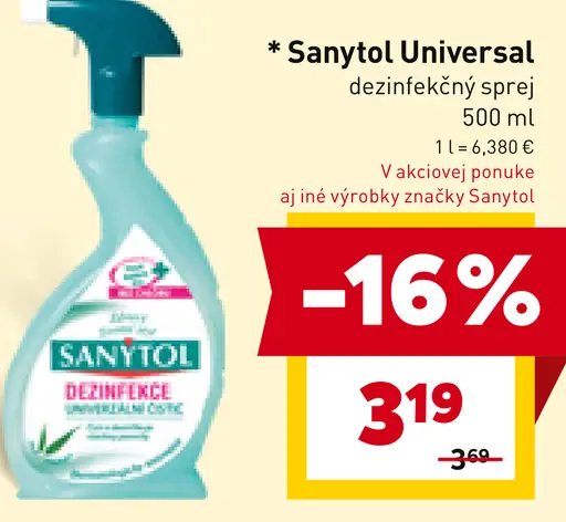 Sanytol Universal dezinfekčný sprej
