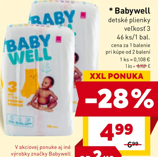 Babywell detské plienky
