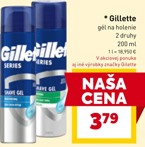 Gillette Gél na holenie