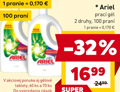 Ariel Prací gel