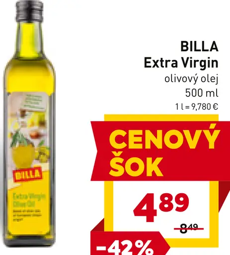 BILLA Olivový olej Extra Virgin