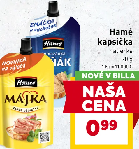 Hamé kapička nátierka