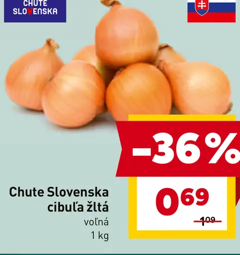 Chute Slovenska cibuľa žltá