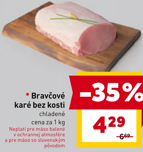 Bravčové karé bez kosti chladené