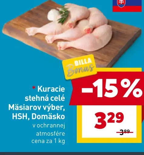 Mäsiarov výber kuracie stehná celé