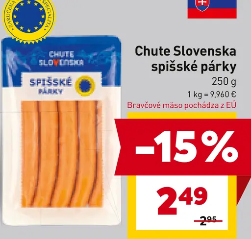 Chute Slovenska Spišské párky