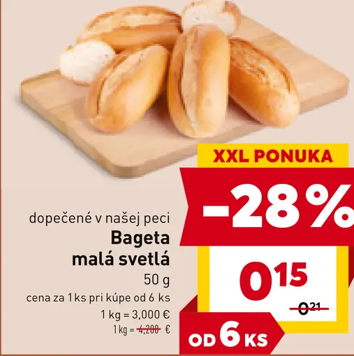 Bageta malá svetlá