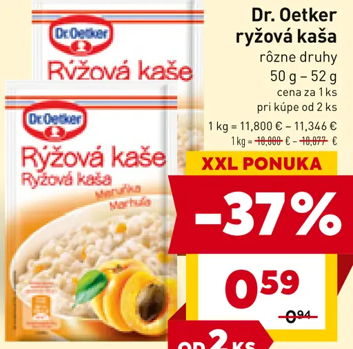 Dr. Oetker ryžová kaša