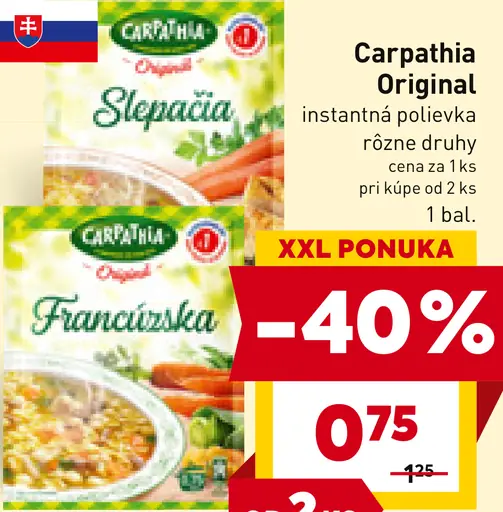 Carpathia Original instantná polievka