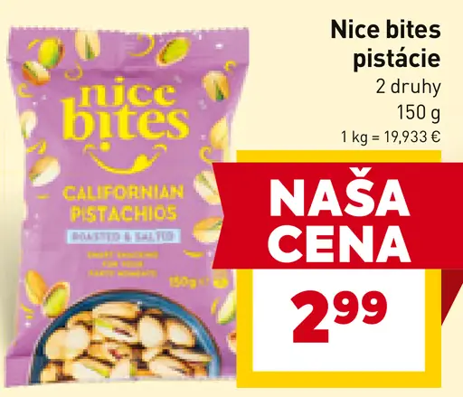 Nice bites pistácie