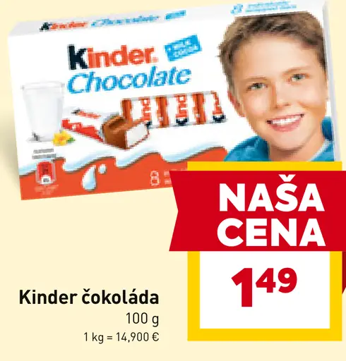 Kinder čokoláda
