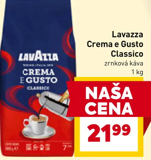 Lavazza Crema e Gusto Classico zrnková káva