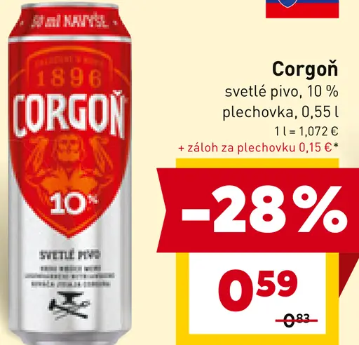 Corgoň svetlé pivo