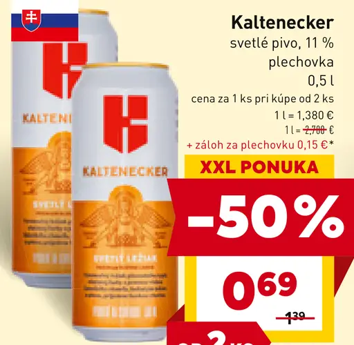 Kaltenecker svetlé pivo
