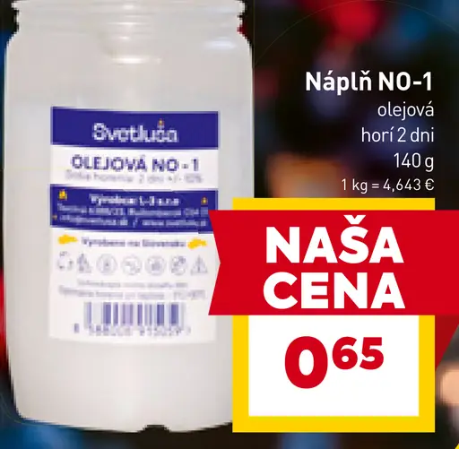 Náplň NO-1 olejová