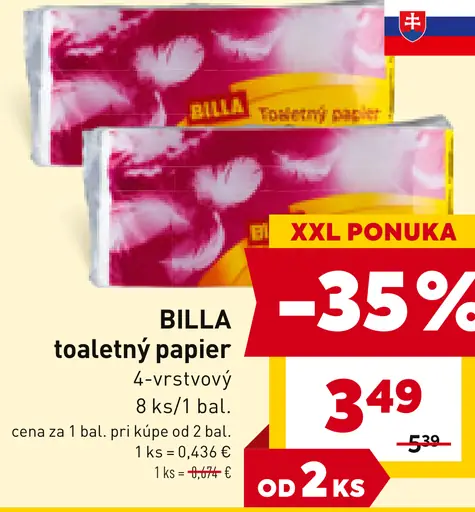 BILLA toaletný papier