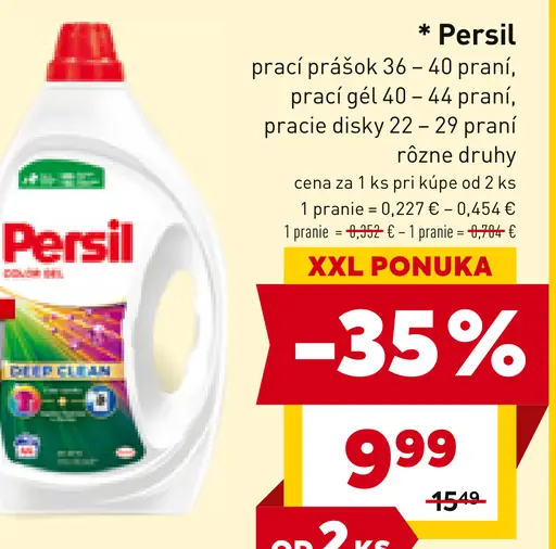 Persil prací prášok prací gél pracie disky