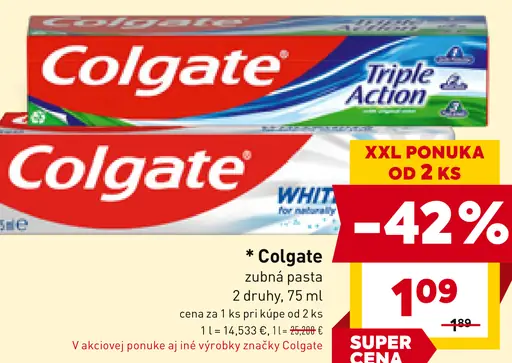 Colgate Zubná pasta
