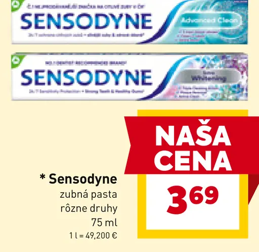 Sensodyne zubná pasta