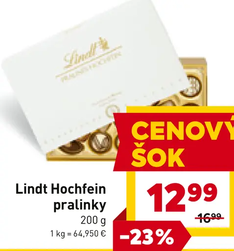 Lindt Hochfein pralinky