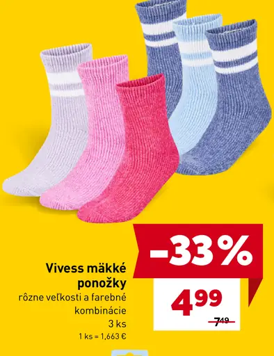 Vivess mäkké ponožky