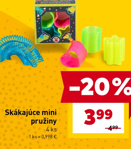 Skákajúce mini pružiny