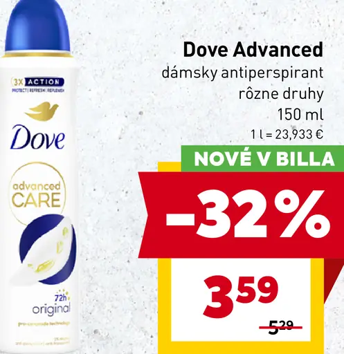 Dove Advanced dámsky antiperspirant