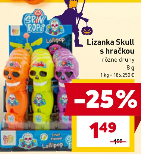 Lizanka Skull s hračkou