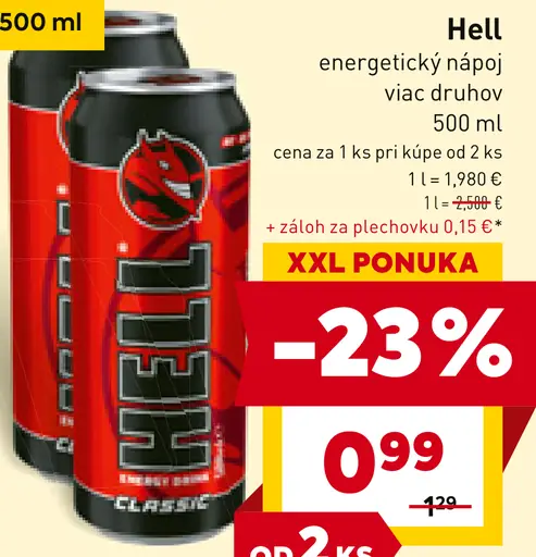 Hell energetický nápoj plechovka