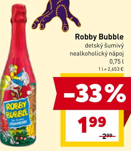 Robby Bubble detský šumivý nápoj