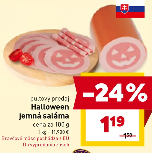 Halloween jemná saláma