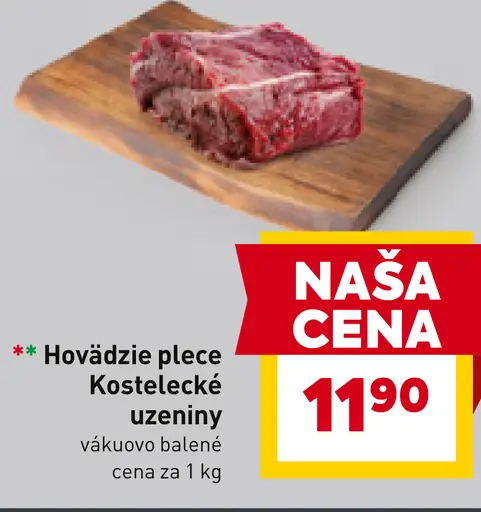 Hovädzie plece Kostelecké uzeniny