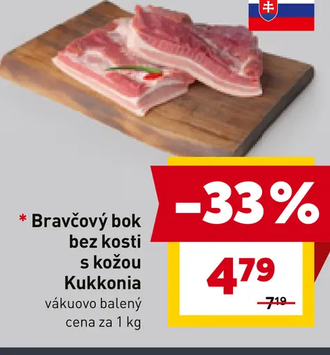 Bravčový bok bez kosti Kukkonia